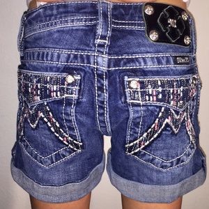 Miss Me Girls Embellished Shorts